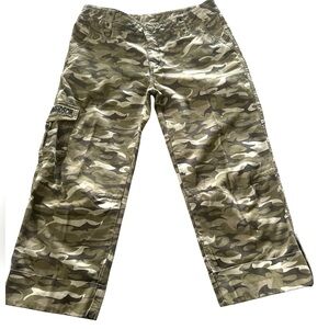 Harley-Davidson Green Camouflage Cargo Pants Size-4
